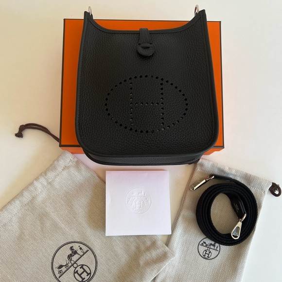 Hermes mini Evelyn Black - Picture 1 of 8